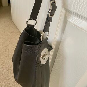 Coach Handbag Black Leather Tote